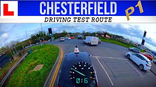 CHESTERFIELD DRIVING TEST ROUTE PT 1 chesterfield drivingtestvideo roundabout [upl. by Milli636]