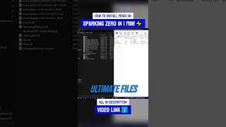 HOW TO INSTALL MODS ON SPARKING ZERO IN 1 MIN⚡ no bs dragonball sparkingzero mods install [upl. by Rimaa915]