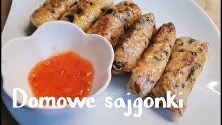 Domowe sajgonki bardzo prosty przepis 😋 przekąska na imprezę Spring rolls a very simple recipe [upl. by Ajar]