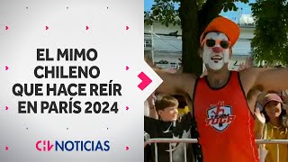 TUGA MENESES El mimo que hace reir en Paris 2024  CHV Noticias [upl. by Mathews909]