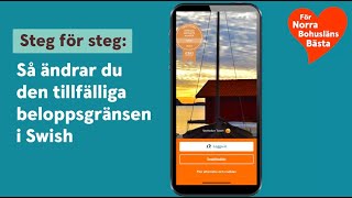 Så ändrar du den tillfälliga beloppsgränsen i Swish steg för steg [upl. by Basile]