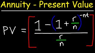 How To Calculate The Present Value of an Annuity [upl. by Eelrefinnej]