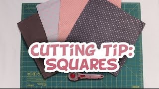 Tip for Cutting Quick Accurate Squares  Whitney Sews [upl. by Htez]