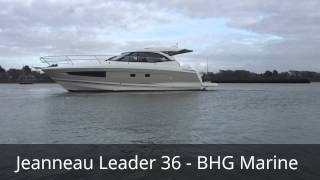 Jeanneau Leader 36 Manoeuvring with the Volvo Penta Joystick  BHG Marine [upl. by Amabil]