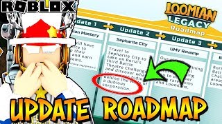 LOOMIAN LEGACY UPDATE ROADMAP REVEALED Roblox  Details amp Theories [upl. by Akcebar]