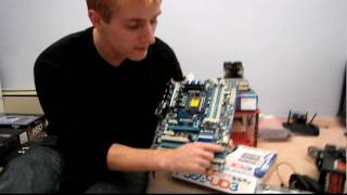 Gigabyte P55AUD3 P55 Core i5 LGA1156 Motherboard Unboxing amp First Look Linus Tech Tips [upl. by Leihcar]