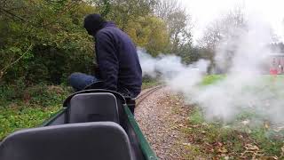 A ride on the 7 14quot track at the lappa valley steam railway cornwall [upl. by Ymmik]