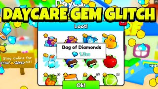 NEW Daycare GEMS GLITCH  Pet Simulator 99 [upl. by Meilen]