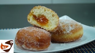 Krapfen o bomboloni alla marmellata fritti e al forno  Dolci Anche alla crema e nutella [upl. by Natasha250]