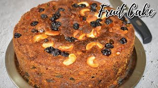 Fruit amp Nut cake recipe  Eggless Plum cake recipe in Hindi  Easy Fruit Cake recipe [upl. by Rogergcam]