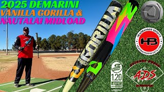 Hitting the 2025 DeMarini Vanilla Gorilla amp Nautalai Midload  Average Dudes Slowpitch Review [upl. by Dnana]