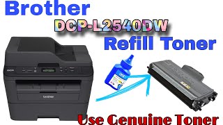 How To Refill Brother DCPL2540DW Laser Printer TN 2305 Cartridge In Easy Way [upl. by Junna800]