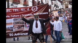 PATZCUARO Y SU DESFILE DE ANIVERSARIO 490 AÑOS [upl. by Luther460]