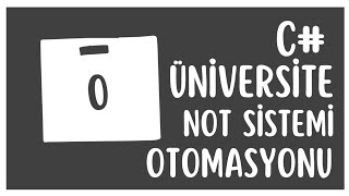 ÜNİVERSİTE NOT SİSTEMİ OTOMASYONU  TANITIM C WINDOWS FORM AND MSSQL DATABASE [upl. by Eecyac925]