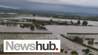 Reporters shock after seeing cyclonehit Hawkes Bay from helicopter  Newshub [upl. by Lukas]