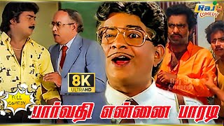 Parvathi Ennai Paradi Movie 8K Full Comedy  Saravanan  Sri Parvathi  Janagaraj  Raj 8k Comedy [upl. by Airotna]