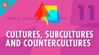 Cultures Subcultures and Countercultures Crash Course Sociology 11 [upl. by Yddub]