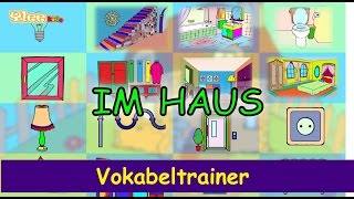 Deutsch einfach lernen  die ersten Wörter im Haus  Yleekids Deutsch lernen [upl. by Eixid824]