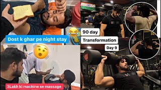 Day 9 3Lakh ki machine s massage shoulder workout  90days  90vlog [upl. by Brinkema298]