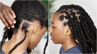 MUST SEE 2 years of Matted New Growth Retwist With No Clips  Dreadlock Tutorial [upl. by Davey460]