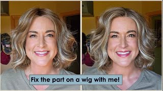 How to change the part on a synthetic wig the easy way TIP TUESDAY [upl. by Swirsky]