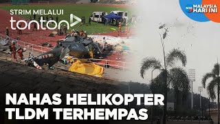 CLIP MHI 24 Apr 2024 Nahas Helikopter TLDM Terhempas  Tonton [upl. by Monagan]