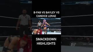 BFab vs Bayley vs Candice Lerae on Smackdown wwe smackdown [upl. by Healy841]