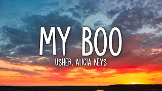 Usher  My Boo Lyrics ft Alicia Keys [upl. by Liebermann]