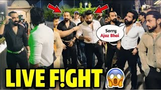 LIVE Ajaz Khan amp Rajveer Fitness LIVE FGHT in Mumbai  Ajaz Khan VS Rajveer Fitness😲 [upl. by Leak]