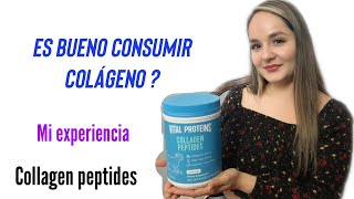 Vital Proteins Collagen Peptides en español Mi experiencia 🙌 ANTIEDAD Colágeno [upl. by Ecinue]