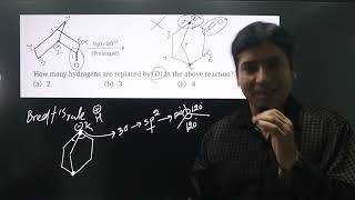 How many hydrogens are replaced by D in the above reaction [upl. by Legin]