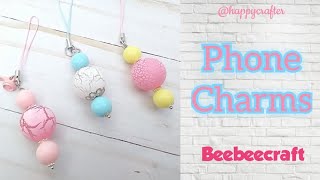 Phone Charms  Beebeecraft  beebeecraft [upl. by Nelleoj51]