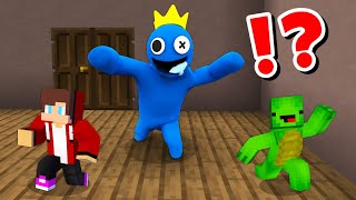 JJ and Mikey in RAINBOW FRIENDS ROBLOX CHALLENGE in Minecraft  Maizen Minecraft [upl. by Lucita438]