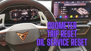 Cupra Formentor  Odometer trip reset oil service reset [upl. by Begga293]