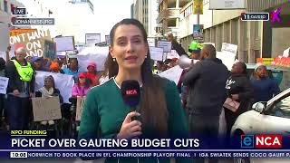 NPO Funding  Picket over Gauteng budget cuts [upl. by Leilani]