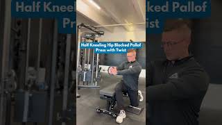 Half Kneeling Hip Blocked Pallof Press with Twist [upl. by De Witt139]