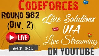 Codeforces Round 982 Div 2  Live Solutions By CFSOL [upl. by Kassia]