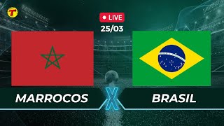 Marrocos x Brasil  Amistoso Seleção Brasileira AOVIVO  250323 Brasil [upl. by Audette]