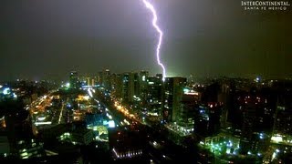 Ciudad de México Tormenta Eléctrica 29 Septiembre 2012 Vista Santa Fe [upl. by Nodnelg569]