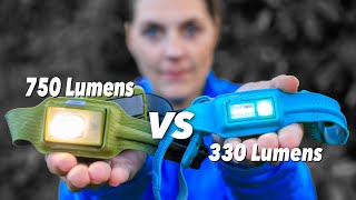 Biolite 750 Headlamp vs 330 Review  Rechargeable  Camping amp Running [upl. by Ardnasal]