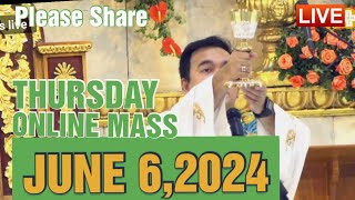 QUIAPO CHURCH LIVE MASS TODAY REV FR DOUGLAS BADONG JUNE 62024 [upl. by Allekim428]