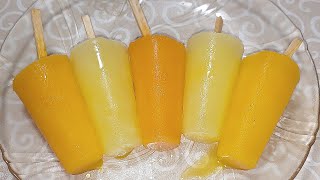 Homemade Popsicles Using Tang  Summer Special Recipe [upl. by Madda]