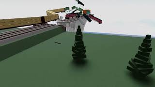 Roblox Train Crashes and Derailments 10 [upl. by Fenn]