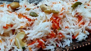 Simple and Tasty Plain Pulao Recipe [upl. by Galitea]