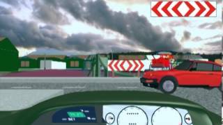 T junction chevron  FREE K53 LEARNERS LICENSE WEBSITE WITH GRAPHICS ANIMATION AND SOUND [upl. by Ahtnamas]