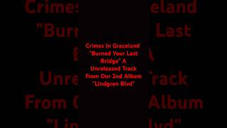 Crimes In GracelandBurned Your Last Bridgeryandeanlindgren9054 [upl. by Mervin108]