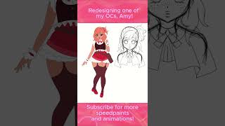 I redesign my OC speedpaint characterdesign redesign [upl. by Ddat]