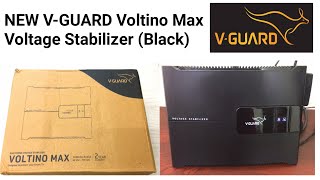 V Guard Voltino Max Voltage Stabilizer Matte Black Unboxing [upl. by Inah658]