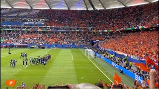 Support Nederland Fans After Match in Volksparkstadion [upl. by Ditter]