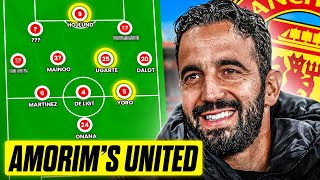 How Manchester United Line Up Under Ruben Amorim [upl. by Sabec]